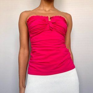 Cute strapless tankini with bow